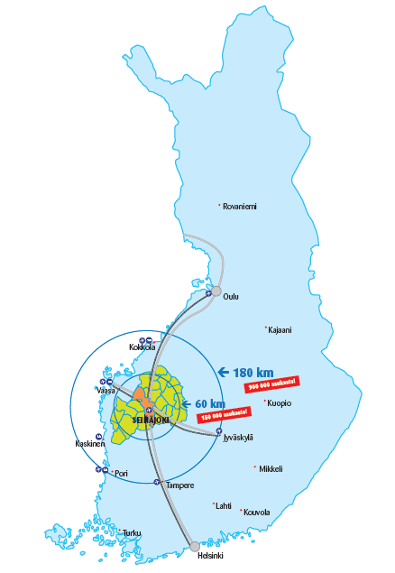 Huippu sijaintipaikka Hyvät liikenneyhteydet Suuret liikennemäärät Vetovoimaisin kaupunki Voimakkaimmin kasvava kasvukeskus 6.