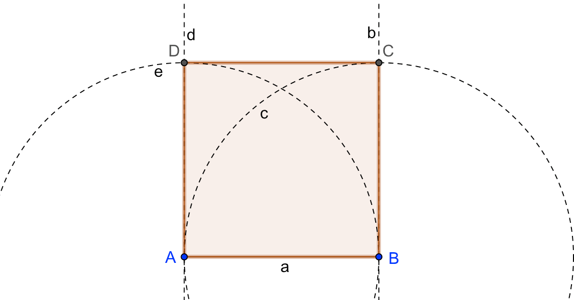 Harjoitus I.a: Neliön konstruktio Luokittelu: perustaso Tässä harjoituksessa tarvitset oheisia työvälineitä.