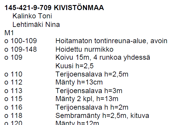 Haltuunotto 3/3 Haltuunottoselitelmä (tontit)
