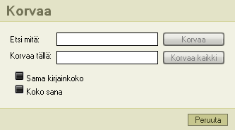 CONTENT MANAGER -MANUAALI 13 (42) Liitä tekstinä Komennon avulla voi liittää haluamansa tekstisisällön. Komennosta avautuu oma dialoginsa.