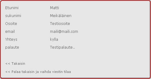 CONTENT MANAGER -MANUAALI 33 (42) Vastauksia voi katsoa tarkemmin painamalla hiiren vasemmalla painikkeella halutun vastauksen kohdalla. Tällöin aukeaa lomakkeesta riippuen kuvan 28 kaltainen näkymä.