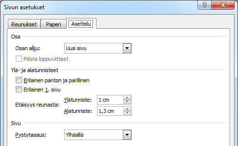 Paperi (Paper) -välilehti Paperi (Paper) -välilehdellä ei juuri tarvitse tehdä asetusmuutoksia. Kannattaa kuitenkin tarkastaa, että valittu arkkikoko on oikea.