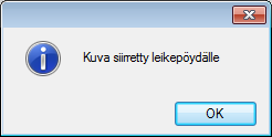 Yhteydet muihin ohjelmiin Leikepöytä Valitse Tiedosto - Tallenna Leikepöydälle.