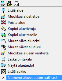 Vektorikuvien käsittelyn erikoistoiminnot Vektorikuvan automaattinen neliöinti 2/2 Kun alueet rajaava suljettu murtoviiva on löytynyt, voit tehdä automaattisen neliöinnin.