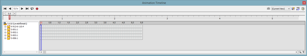 50 KUVIO 61. Animate-välilehdeltä löydetään kaikki tarvittavat komennot Animation Timeline avaa kuvion 61. näkymän.