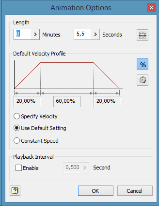 Animation Options (KUVIO 63) KUVIO 64.. Animaation asetukset.