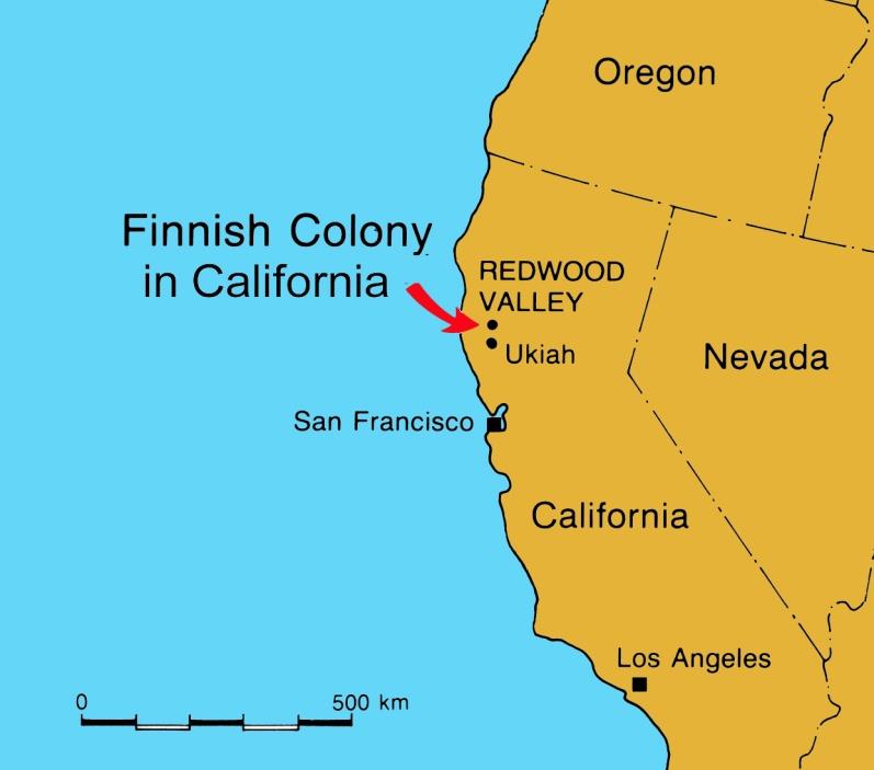 REDWOOD VALLEY California, USA (1912 1932) Sosialistinen &