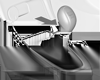 Ajaminen ja käyttö 153 Käsivaihteisto Kytke peruutusvaihde auton seistessä paikallaan painamalla valintavivun vapautuspainiketta ja kytkemällä vaihde.