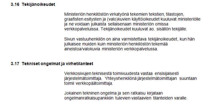 6.2.2 Tekstin ja kuvien asettelu Tekstin asettelun pohjana toimii hyvin pitkälti tem.fi sisällöntuotannon periaatteet - ohje (kuvio 6).