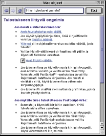 . Alleviivatut kohteet ovat linkkejä.