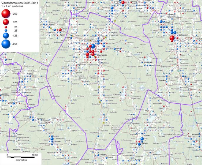 Vuoden 2012 lopussa asumisväljyys oli Etelä-Pohjanmaalla 42,3 m 2 /hlö (Lähde: tilastokeskus).