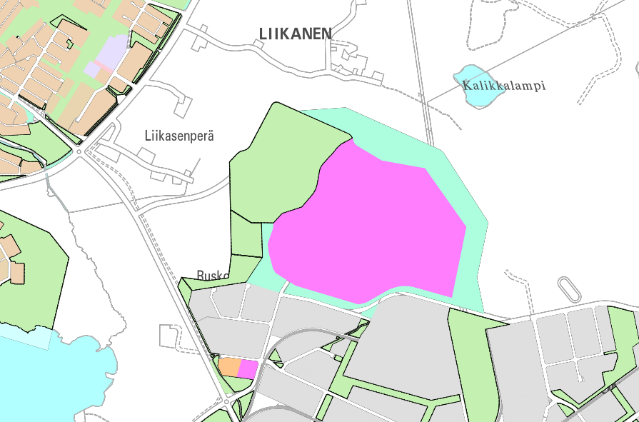 Ruskotunturin kaava-alue rajoittuu yksityisomisteisiin maa-alueisiin (Liikasenperä, Liikanen). Näille alueille ei ole mahdollista laajentaa toimintaa.