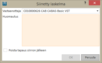 Kun korjaamo on lisätty, kyseiseen korjaamoon lähetetään ilmoitus, että korjaamonne haluaa avata yhteyden lähettääkseen laskelmat heille.