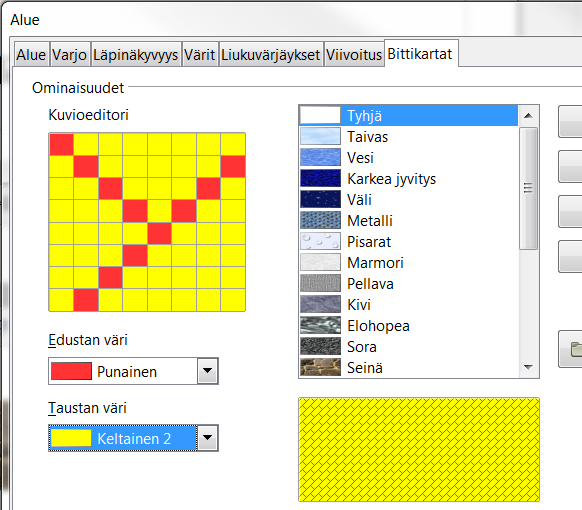 50 Liukuvärjäykset Impress tarjoaa kaikkiaan kuusi liukuvärjäystyyppiä, joita voit vielä säätää monella tavalla. Lisäksi ohjelmassa on valmiina 38 liukuvärjäystä, joita niitäkin voit säätää. 1.