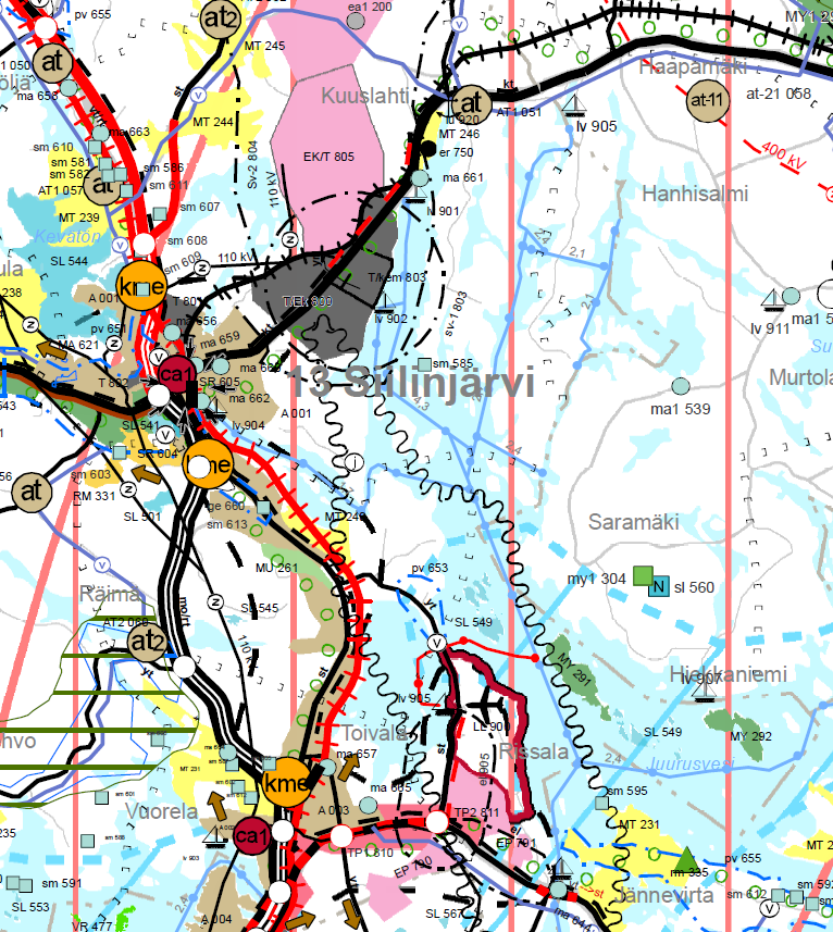 SIILINJÄRVEN KUNTA Juurusvesi Kuuslahti yleiskaava Maankäytönsuunnittelu 4 Suunnittelutilanne 4.