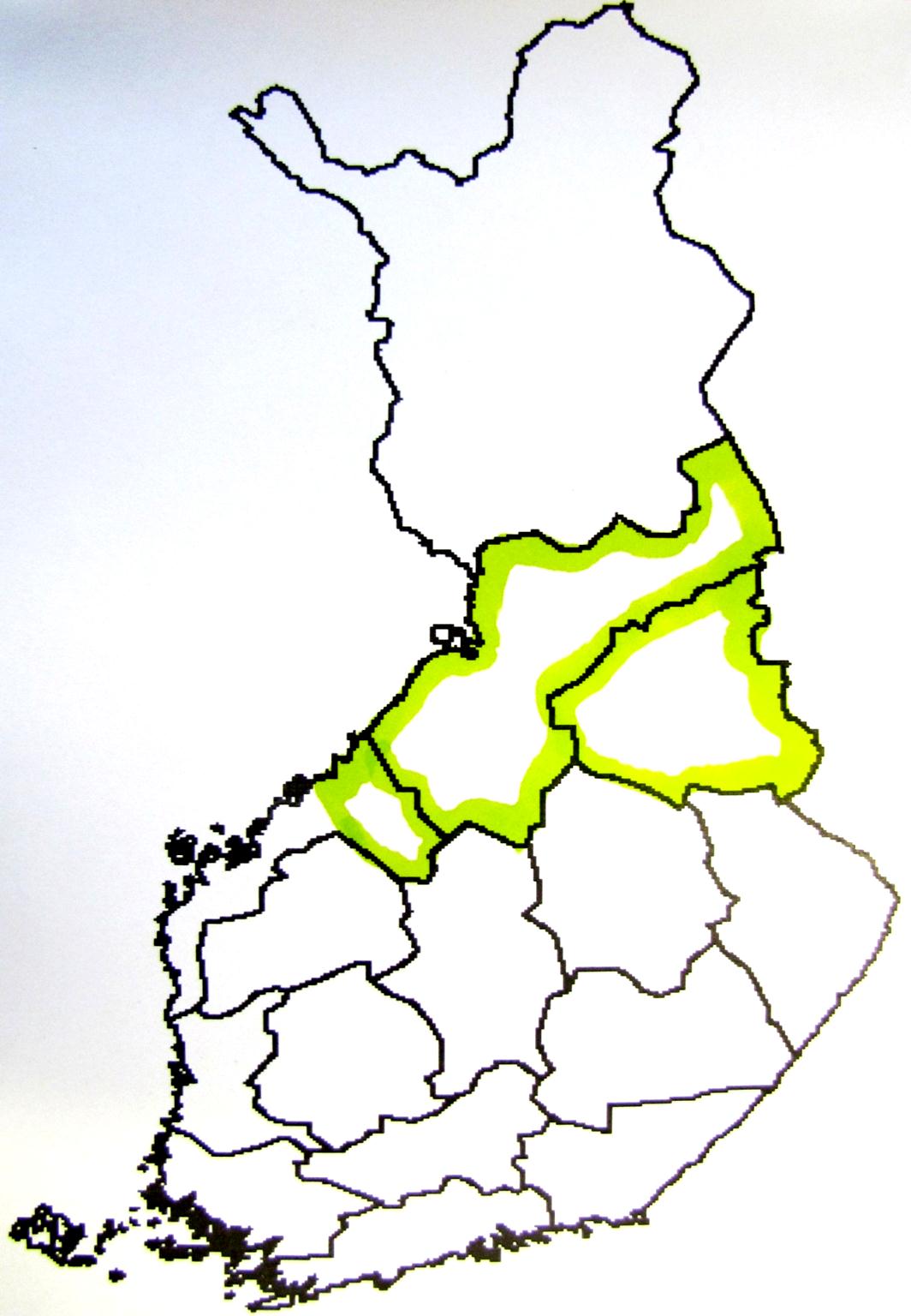 Haukipudas Kempele Lumijoki Tyrnävä Ii Limink a Oulu Utajärvi Kuusamo Taivalkoski Oulainen Kalajoki Oulunkaari Raahen seudun