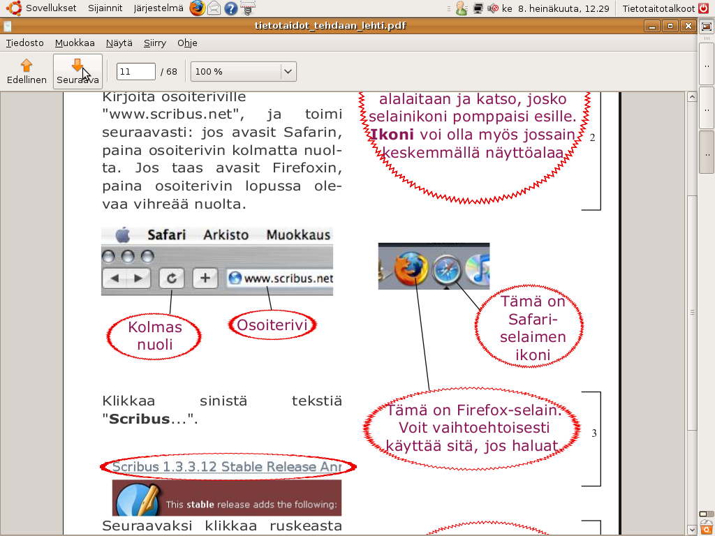 Tämä on mozillan selainikoni. Tämä on safarinselainikoni. Klikkaa "Lataa Audacity 1.3.7 (beta)" Valitse kohdan "Beta 1.3 edistyneille käyttäjille" alta käyttöjärjestelmäsi (Mac OS X).