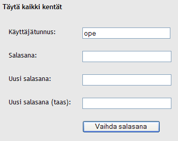 Yleistä Kirjautuminen ulos ympäristöstä Kun haluat lopettaa ympäristössä toimimisen, sinun pitää kirjautua ulos ympäristöstä.