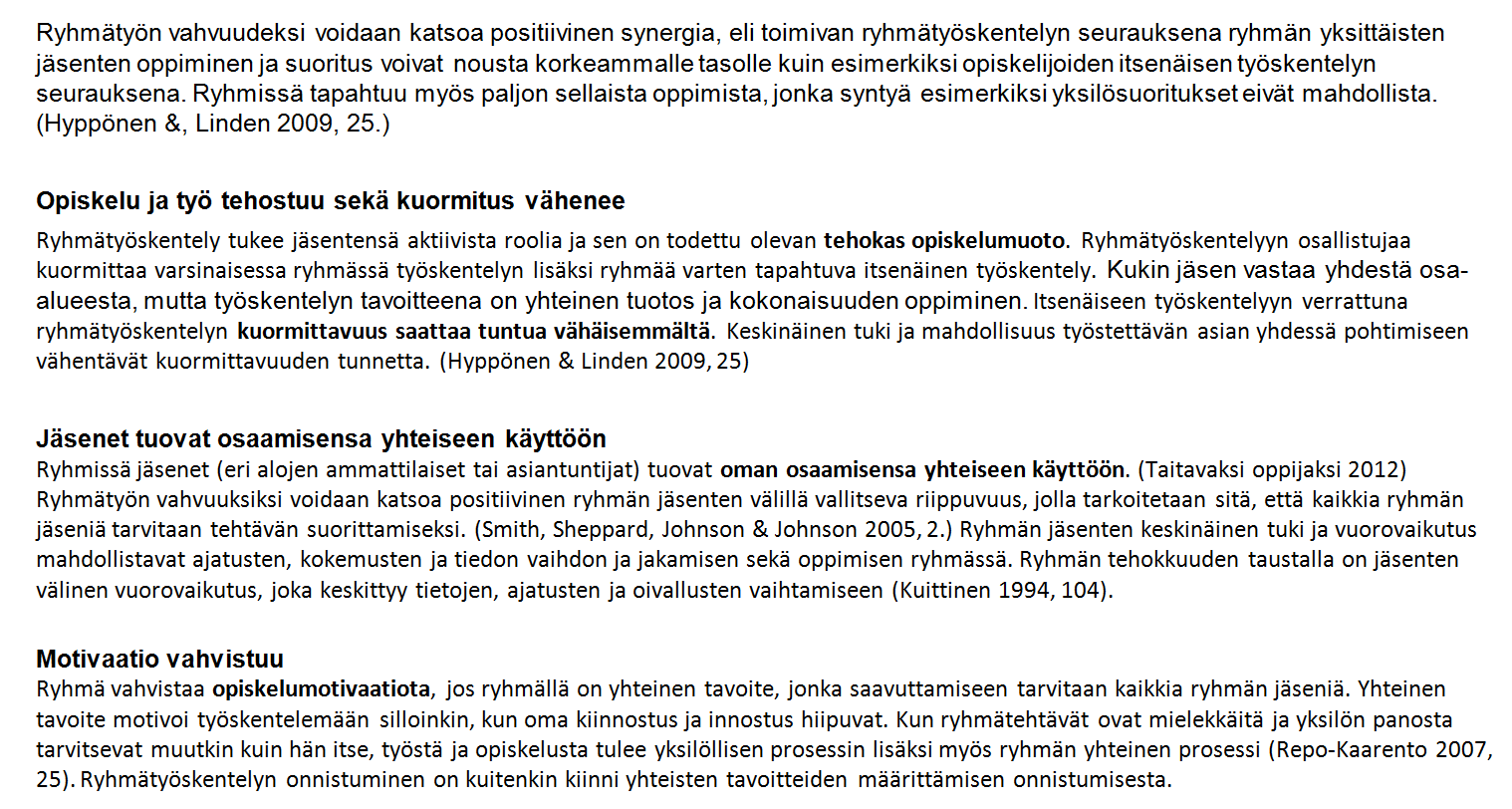 kuormitus vähenee.