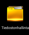 Tiedostonhallinta Resurssienhallinnan avulla voit etsiä ja hallita helposti sisäisessä tallennuslaitteessa tai liitetyssä ulkoisessa tallennuslaitteessa olevia tietoja.