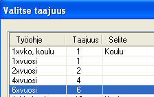 Lisää yksittäinen työ/lattiapaketti/poista töitä useilta tilamalleilta Voit lisätä yksittäisiä töitä painikkeen Lisätoiminnot kautta.