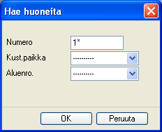 Esimerkkejä huoneraporteista Työohjeet Työohjeissa voit valita ohjeet standardilauseina tai yleislauseina sekä eri kielillä.