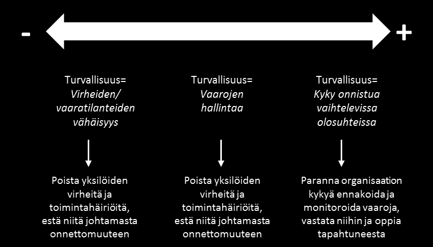 24 Kuva 6. Turvallisuuden erilaisia näkökulmia, jotka kaikki ovat tärkeitä (Reiman 2015).