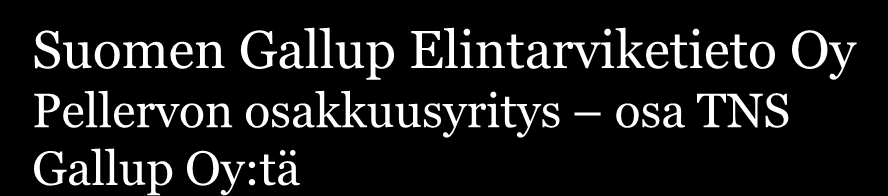 Suomen Gallup Elintarviketieto Oy Pellervon osakkuusyritys osa TNS Gallup