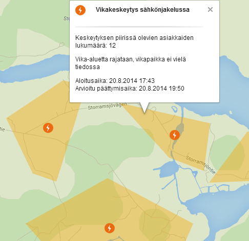 Visualisoinnissa voidaan hyödyntää esimerkiksi värejä sekä erilaisten symboleiden kokoa ja muotoa. Kuva 3.7.