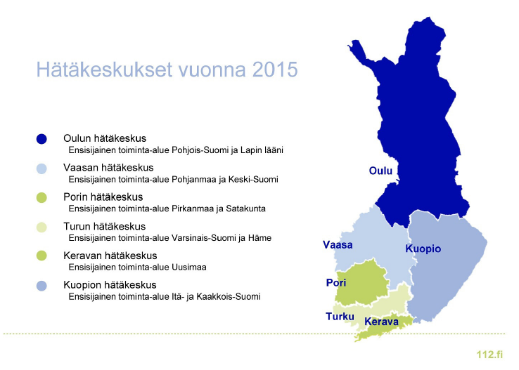 Kuva: www.112.fi Hätänumeron 112 tunnettuudessa Suomi on edelläkävijä Euroopassa.