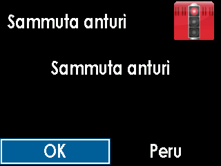 1. Voit lopettaa anturin seurantajakson manuaalisesti valitsemalla päävalikosta Sammuta anturi. 2.