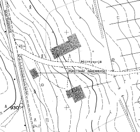 Asuinrakennuksen tyypiksi valittiin 1945/A18, joka oli melko tilava pohjan alaltaan 8,6 x 7,4 metrin kokoinen kahden huoneen ja keittiön pääkerroksessaan käsittänyt talotyyppi.