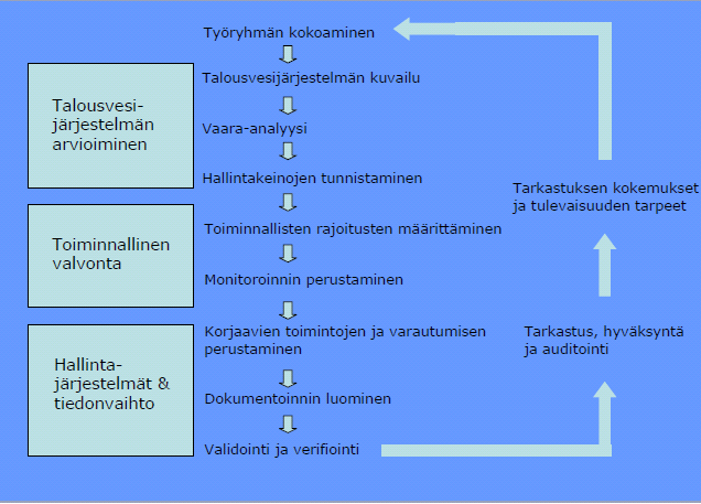 1 2 3 4 5 6 7 8 9 10 11 12 13 14 15 16 17 18 19 20 21 22 23 24 25 26 27 28 Kuva 6. WSP:n eri vaiheet. Kuvasta puuttuvat kaikkia vaiheita koskevat tukiohjelmat.