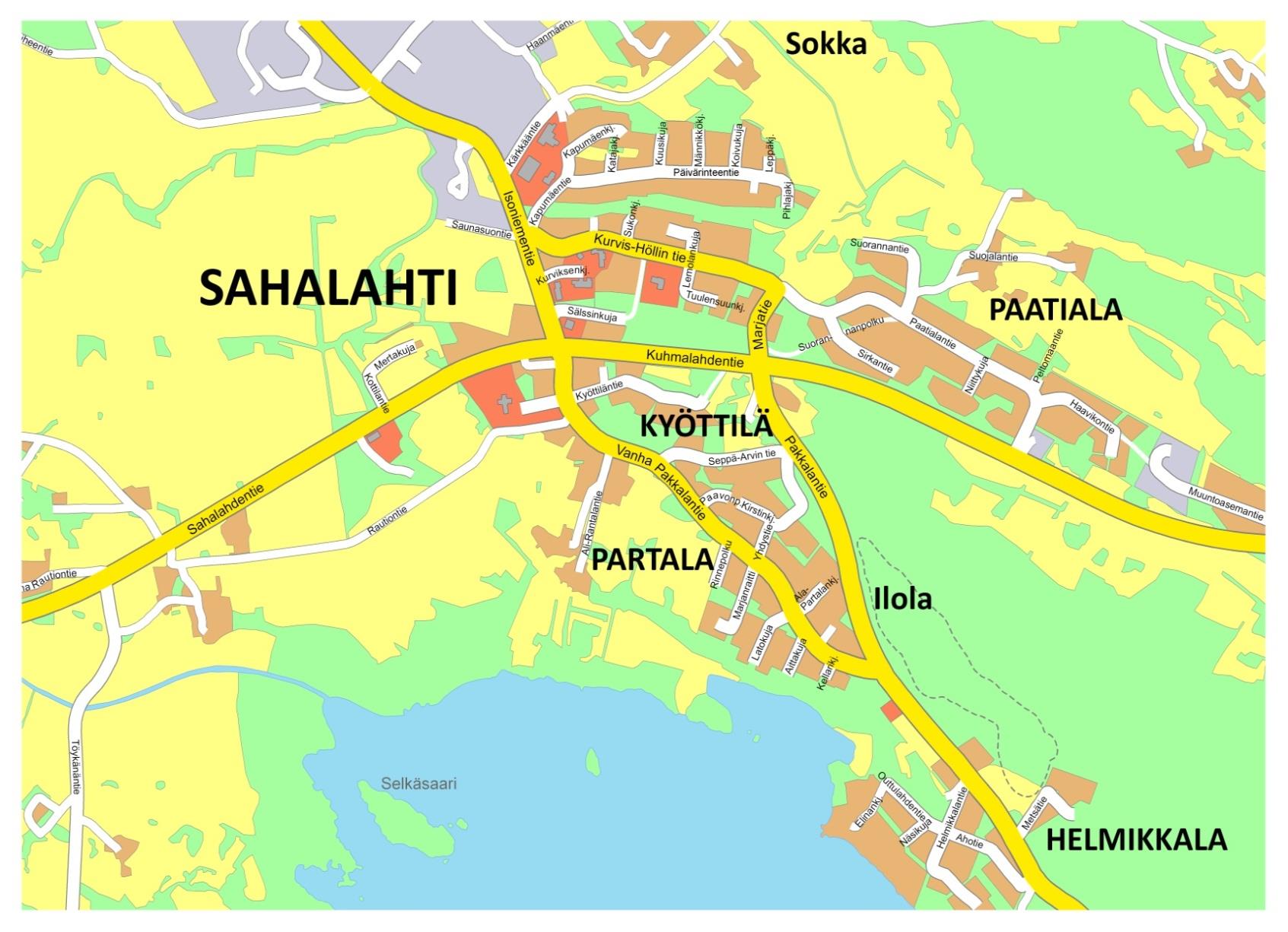 Mertakuja Sirkantie Paatialantie/ Haavikontie Palvelut lähellä: yhtenäiskoulu (luokat