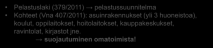 Varhaisvaihe Voidaan erottaa 2 eri vaihetta: 1. Suojautumistoimenpiteiden suoritus ennen pilven saapumista alueelle 2.