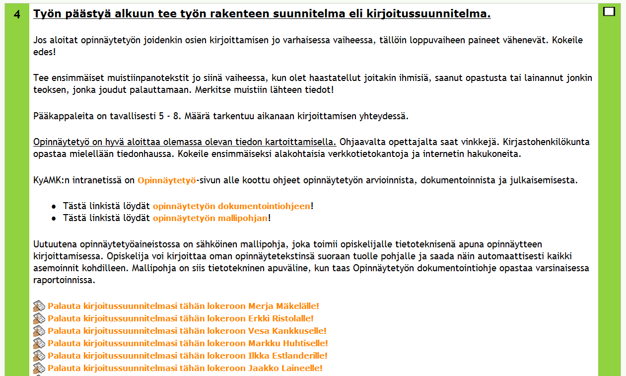 Kirjoittamisen aloitusohje Moodlessa