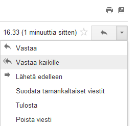 SÄHKÖPOSTIN PERUSKURSSI 7 Viesti on lähetetty ilmoitus näkyy keltaisella pohjalla. Jatkossa voit tarkastella kirjoittamaasi viestiä lähetetyt kansiosta.