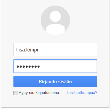 SÄHKÖPOSTIN PERUSKURSSI 3 1. Kirjautuminen Gmail-postiin ja sieltä poistuminen Avaa internetselain. Kirjoita osoiteriville www.gmail.com ja paina enter. Sinulle avautuu sisäänkirjautumissivu.