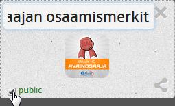 Kirjaudu Mozillan Backpackiin (kts osio 3), mikäli et ole jo valmiiksi kirjautuneena palveluun. 2. Napsauta ylävalikosta Collections (Kokoelmat). 3. Raahaa osaamismerkki Drag a badge here -laatikkoon (Raahaa merkki tähän).