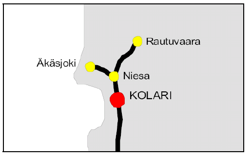 joki-kaunisvaara yhteyden arvioidut rakentamiskustannukset ovat noin 120 miljoonaa euroa Kolari-Äkäsjoen sekä Niesa-Rautuvaaran rataosuus edellyttää myös peruskorjausta.