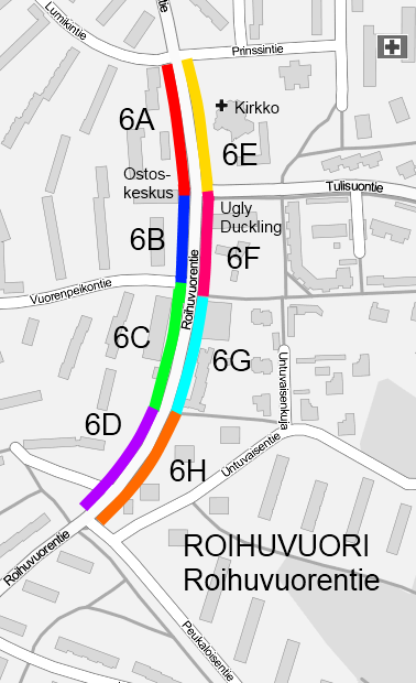 tai siivous oli hyvin vaillinaista. Lisäksi ruusunmarjapensaat olivat keränneet runsaasti roskia, mutta pensaat oli huollettu kerran kesän aikana, jolloin roskia oli poistunut.