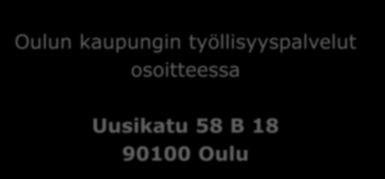 Oulun kaupungin työllisyyspalvelut