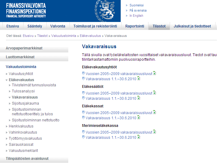 Nettisivuiltamme löytyy sekä sektorikohtaista että