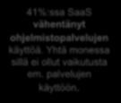 Eli mikä on nyt IN? Hyödyntäjien osuus kasvanut kahdessa vuodessa 67%:sta 86%:iin. Julkisen pilven palvelut tasavertainen vaihtoehto pilviostamisessa: 70% hyödyntää julkista pilveä.