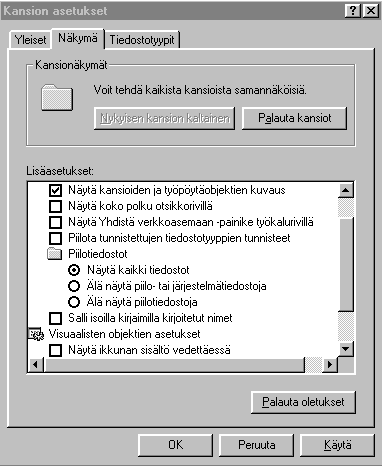 Ohjelman asennus Suorita cd-romilta tikoteekki kansiosta setup.exe tiedosto. Asennus luo pikakuvakkeen Käynnistä/Ohjelmat/Sprida kansioon. Windows-asetusten säätäminen Seuraava muutos kannattaa tehdä.