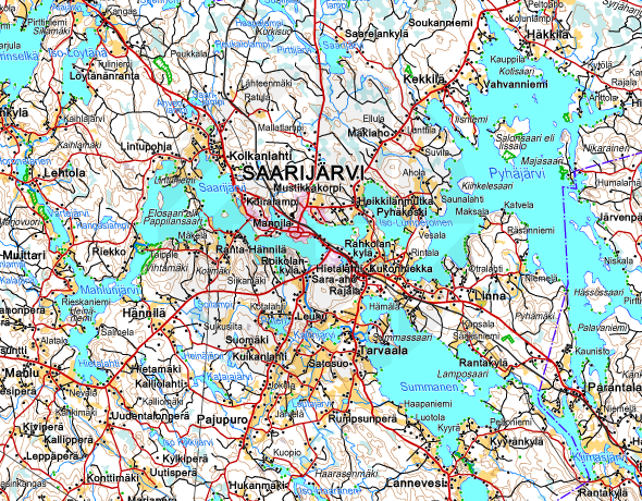 37 Kuvat: Saarijärven keskustan yleiskaava-alue ja lähivaikutusalue, johon