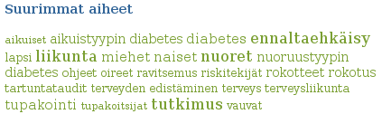 26 6.3 6.3.1 Tutkiva tiedonhaku Yleistä Tiedonhaku voi olla suorien tekstihakujen lisäksi myös tutkivaa (exploratory) /79/.