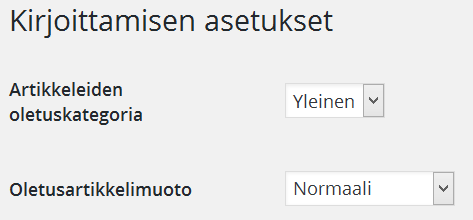 5.2. Kirjoittamisen asetukset Kirjoittamisen asetuksilla vaikutetaan siihen, millainen on se näkymä, johon kirjoitetaan.