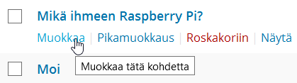 Tagit eli avainsanat kannattaa laittaa jokaiseen viestiin. Sillä tavoin voi niputtaa asioita yhteen. 7.2.