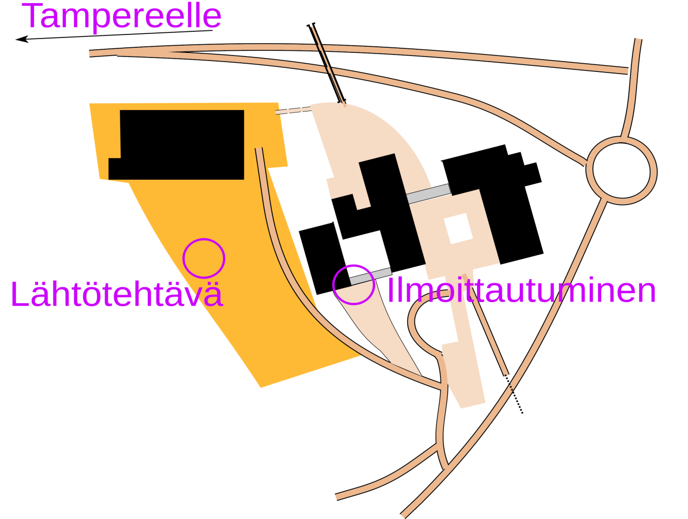 3 Kilpailukeskus Saapuminen Kilpailukeskuksena toimii Oriveden yhteiskoulu.